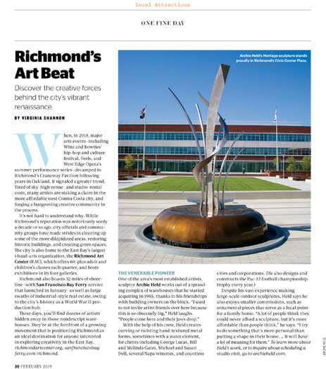 Archie Held featured in Diablo Magazine