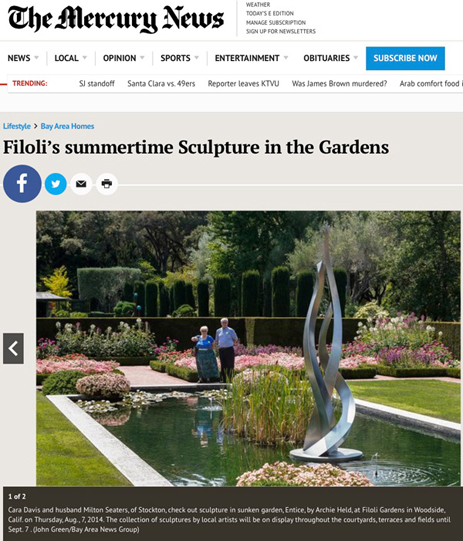 Archie Held featured in The Mercury News