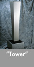 Thumbnail image of a stainless steel water feature.
