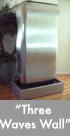 Thumbnail image of a stainless steel waterwall.